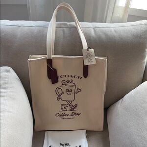 Coach Coffee Shop Tote Bag